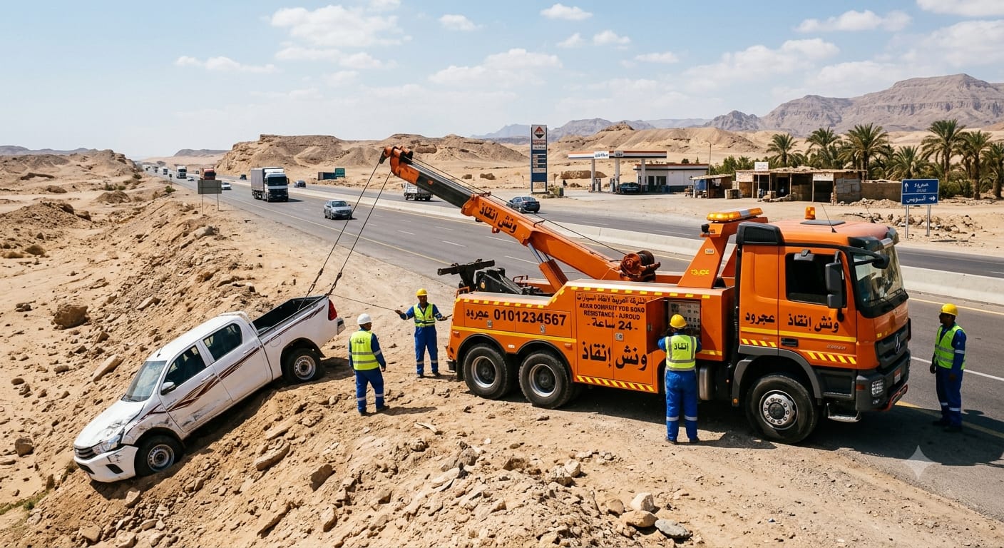 خدمات ونش إنقاذ في عجرود: كيف تختار المساعدة الأسرع