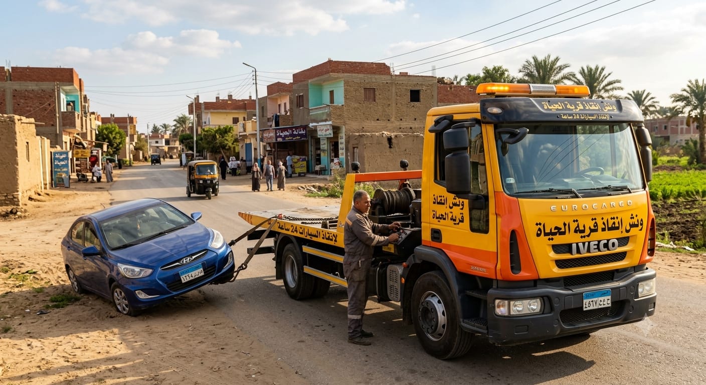 دليلك الشامل لأفضل خدمة ونش إنقاذ قرية الحياه